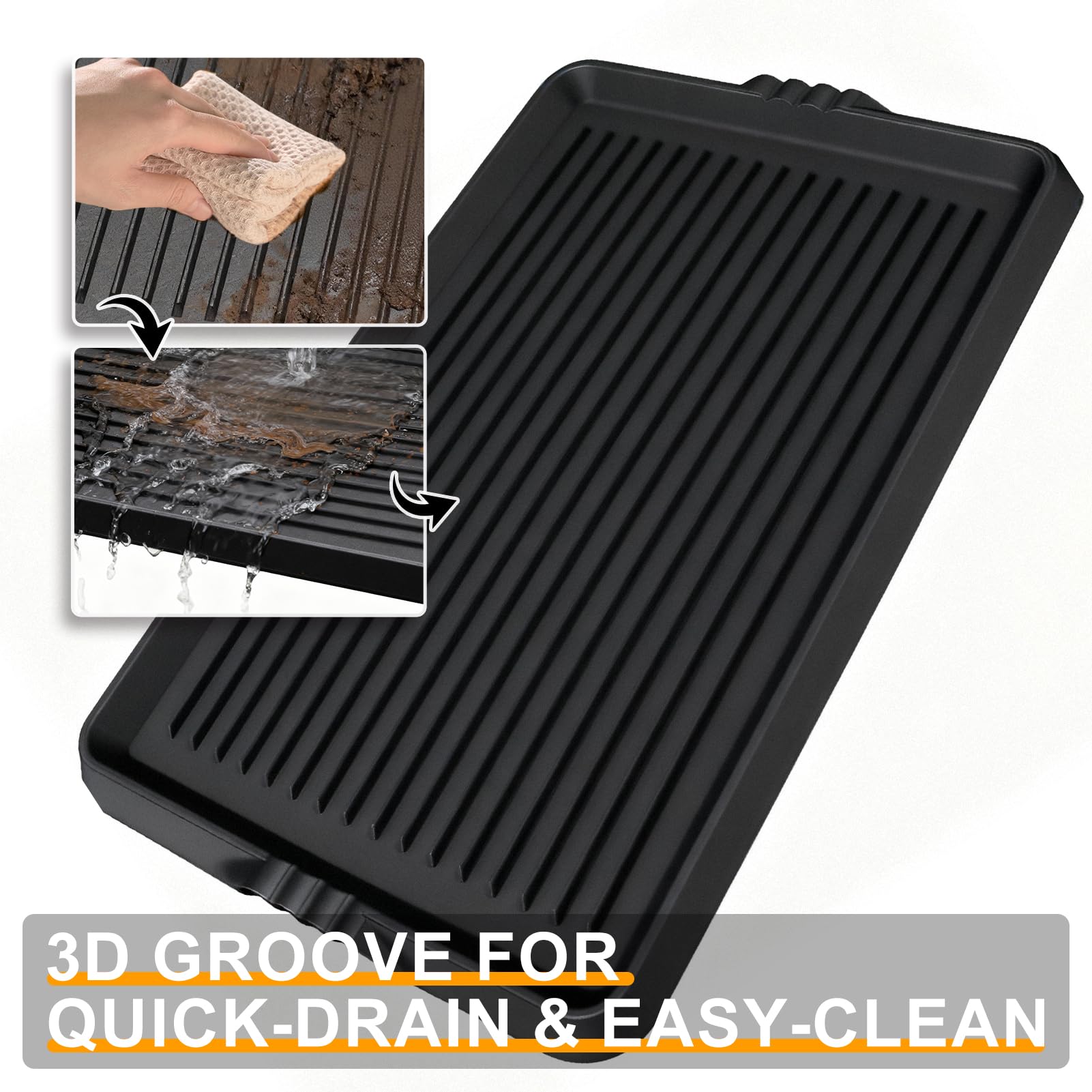 BEHERO boot tray mat black color suits entryways