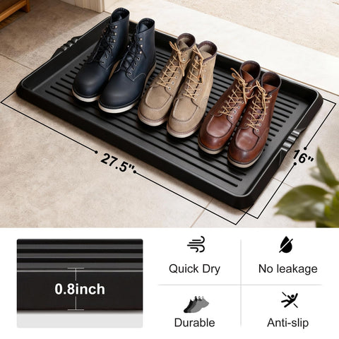 BEHERO boot tray mat durable recycled rubber for daily use
