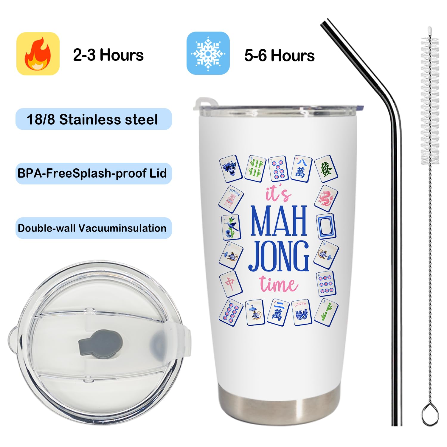 BEHIFL 20oz stainless steel travel mug durability for daily use