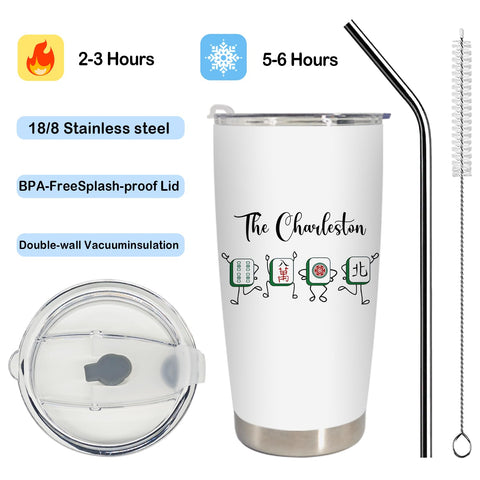 BEHIFL 20oz tumbler lid-straw design supports easy sipping during commutes