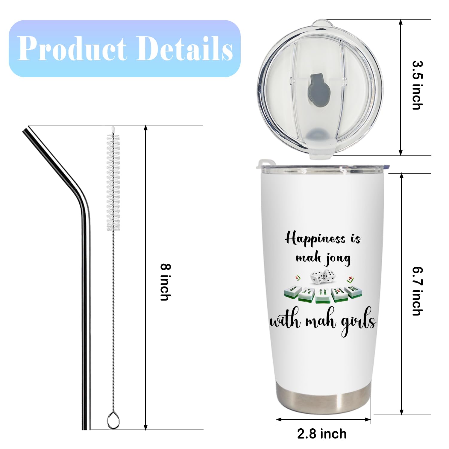BEHIFL gift-ready tumbler for coffee, tea, or beverages.