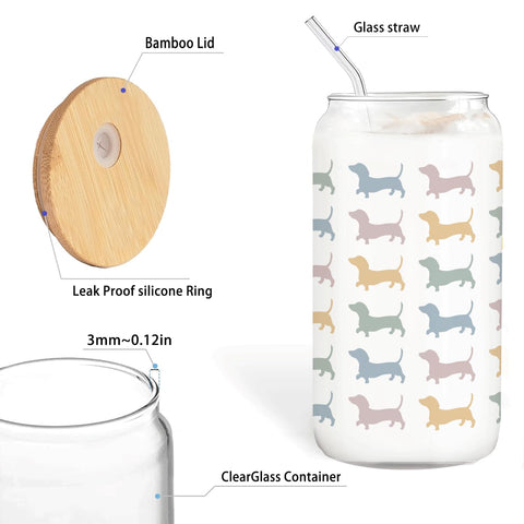 BEHIFL versatile glass cup for tea, coffee, or smoothies