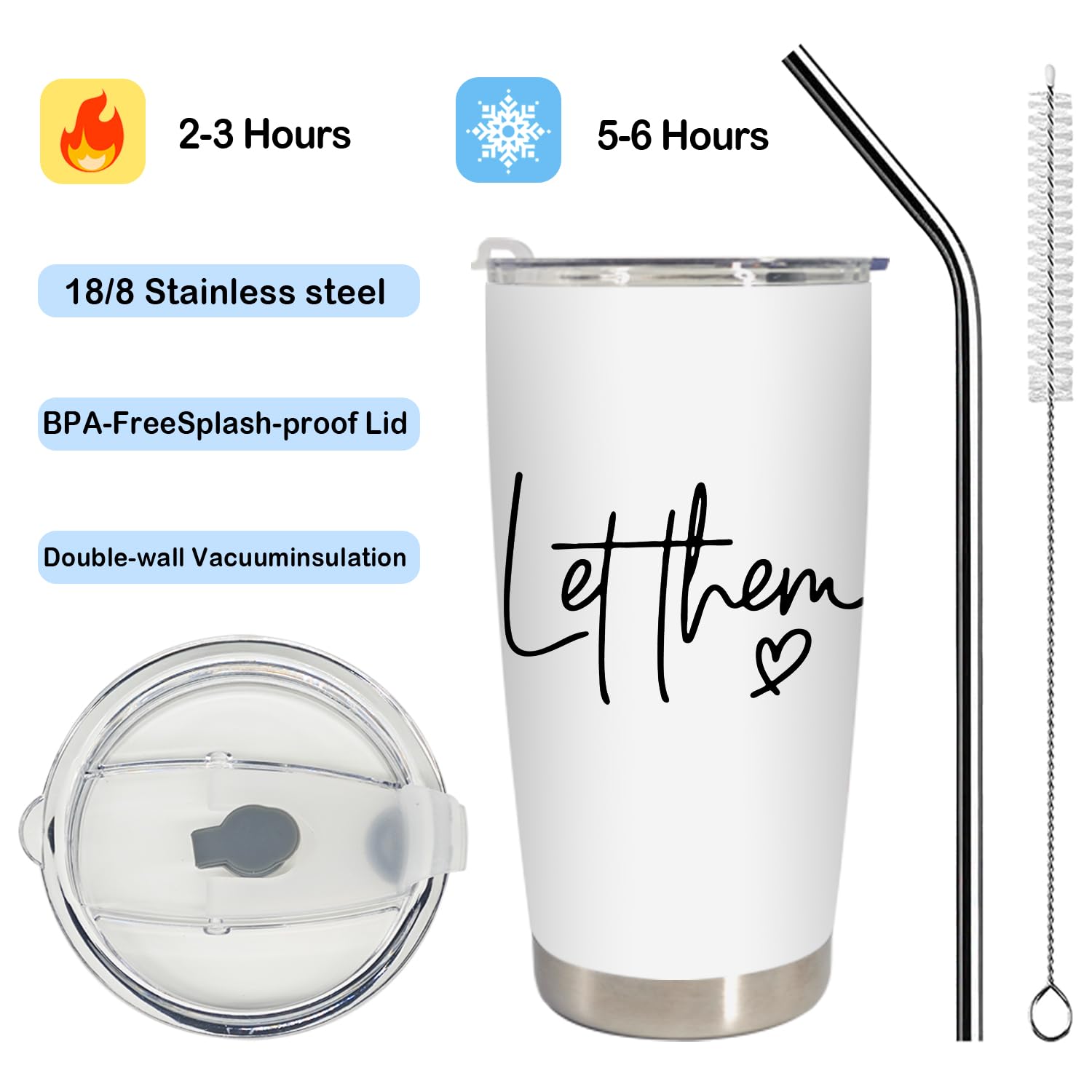 BEHIFL stainless steel travel mug durable and rust-resistant for daily use.