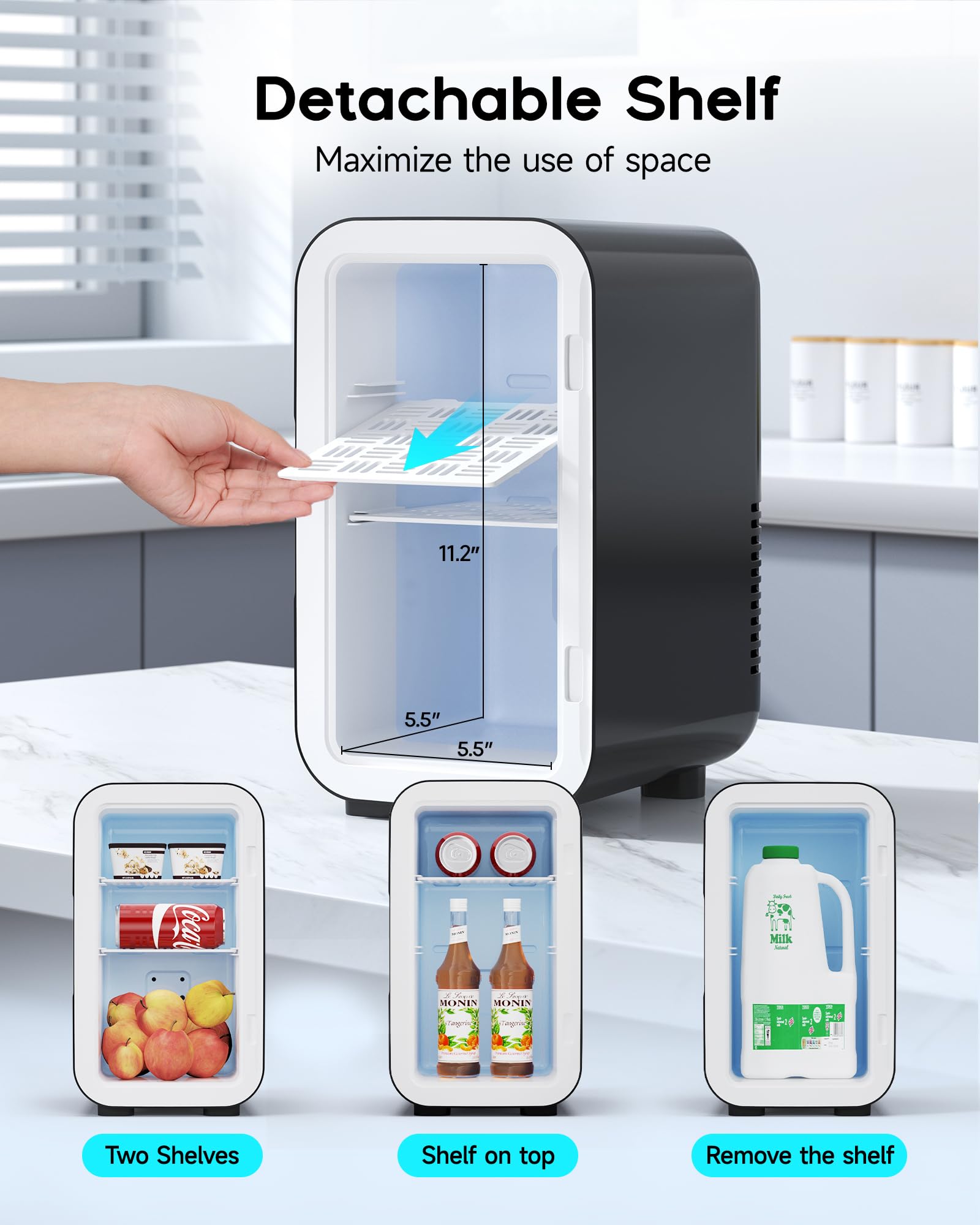 BEICHEN cooling-warming mode preserves beverages and meals on the go.