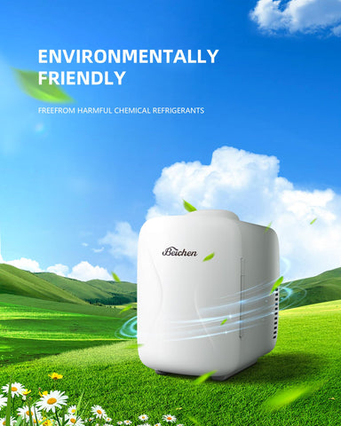BEICHEN Mini Fridge cosmetics storage suitable for home or travel.