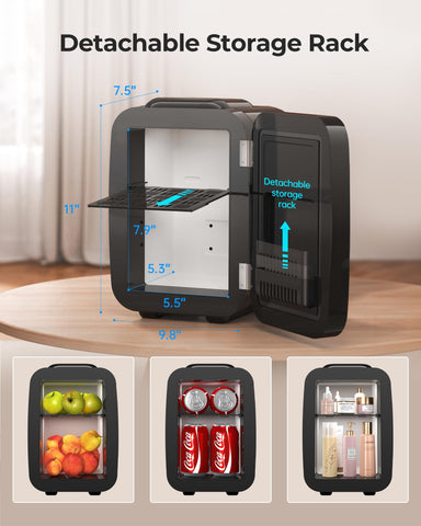 BEICHEN Mini Fridge ultra-quiet operation supports uninterrupted work or rest.
