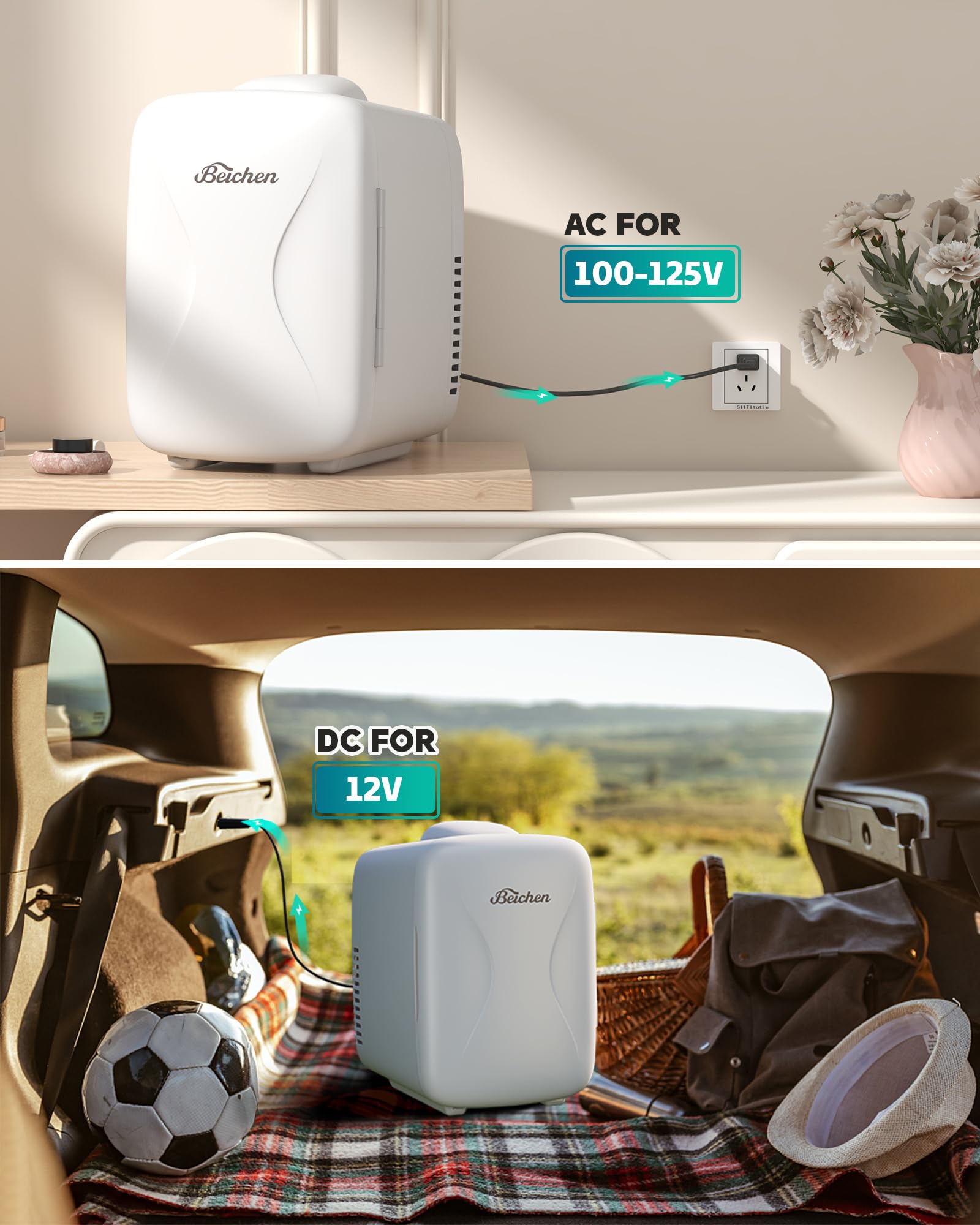 BEICHEN Mini Fridge quiet thermoelectric operation for calm environments.