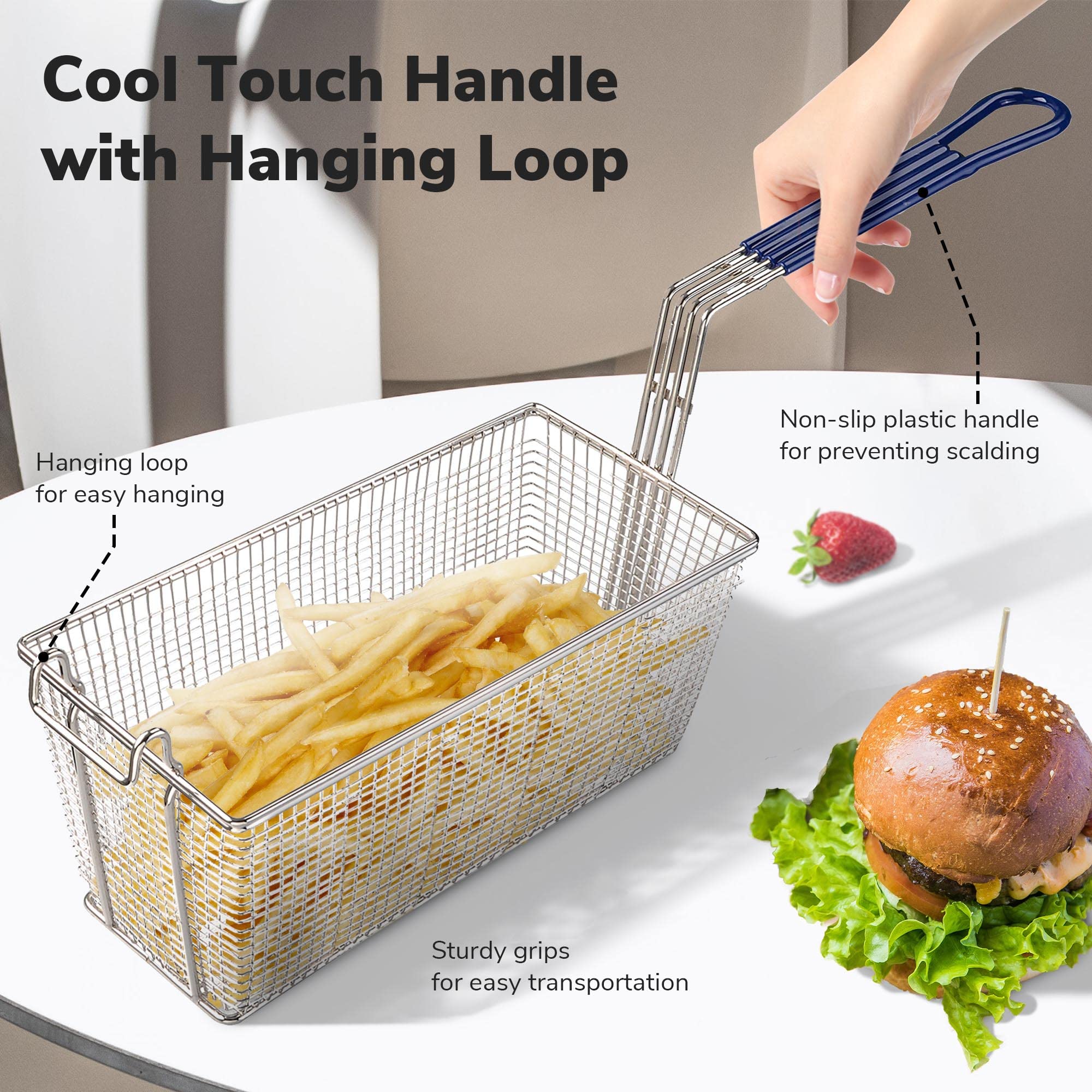 Commercial use ready Bei Cheng fryer baskets for high volume frying