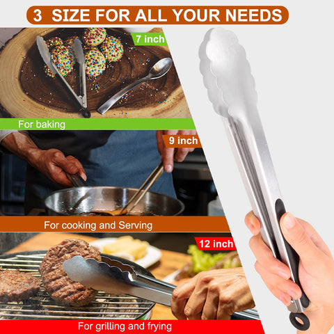 Beieverluck tongs are dishwasher-safe for easy cleanup after meals.