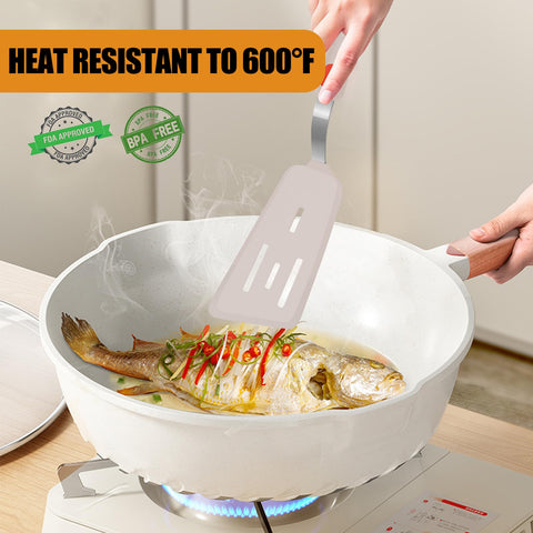 Beijiyi 600°F heat-resistant spatulas with steel core handle