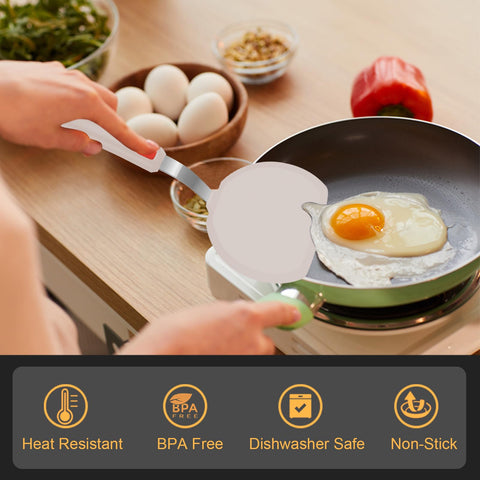 Beijiyi silicone spatula set 3 nonstick-safe for pans