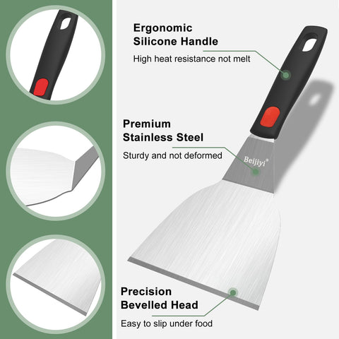 Beijiyi small spatula turner perfect for pancakes and eggs.