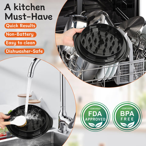 Beiyunee BPA-free dishwasher-safe shredder for easy cleaning