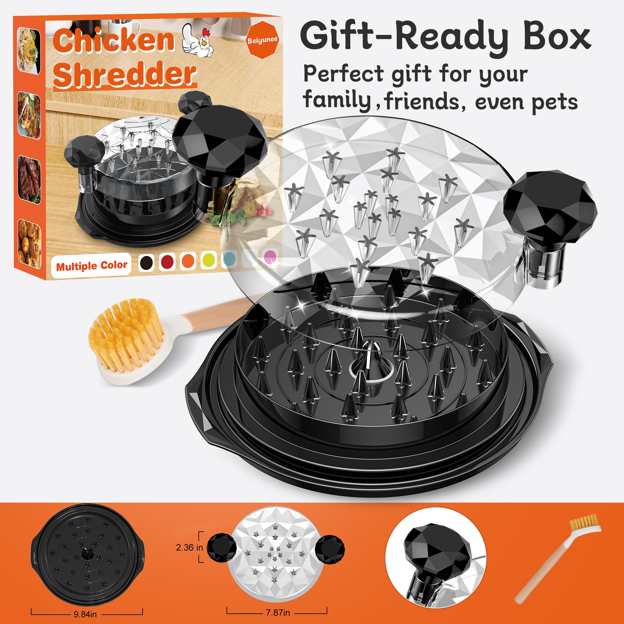 Beiyunee diamond-design shredder adds premium feel