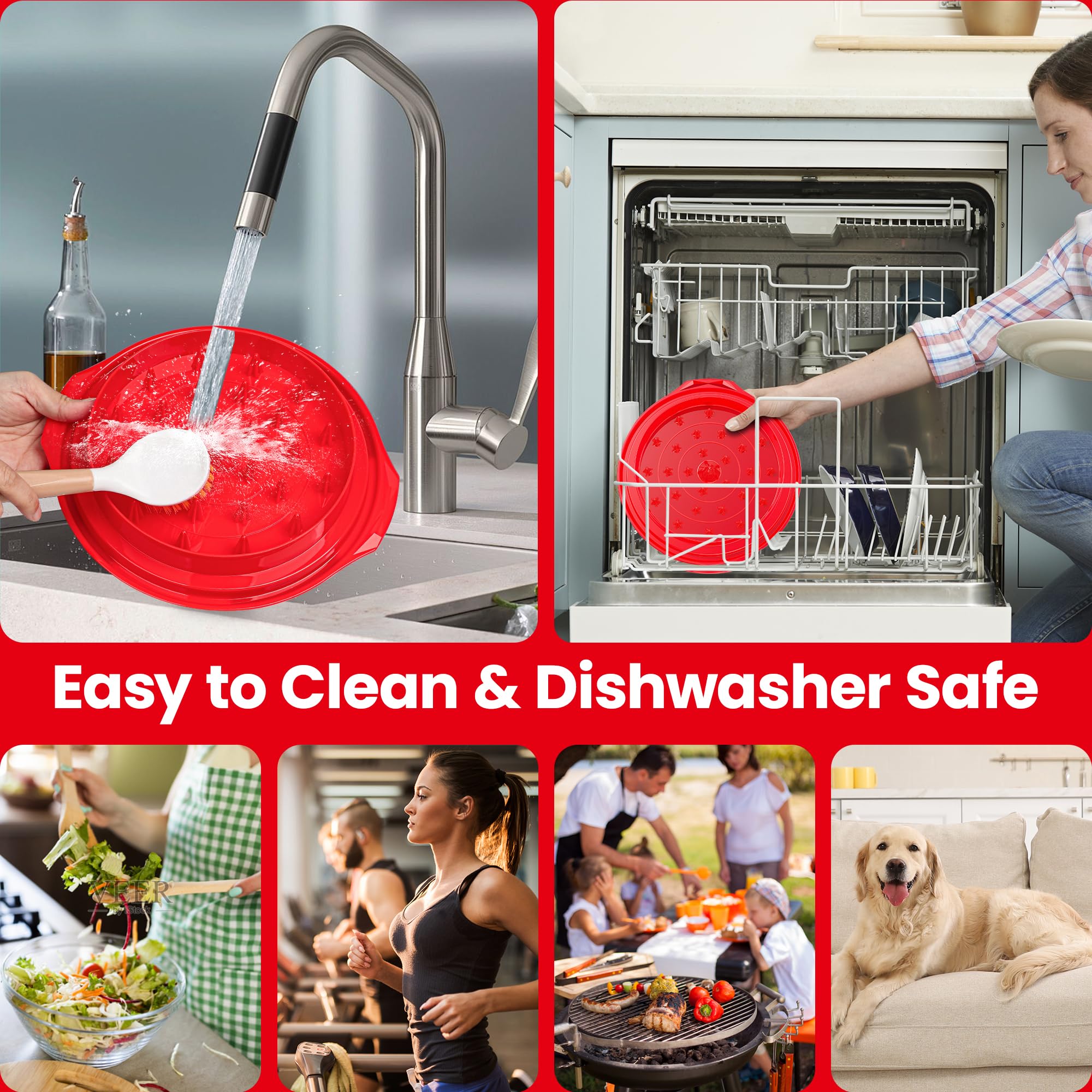 Beiyunee dishwasher-safe brush enables quick, hygienic cleanup after shredding.
