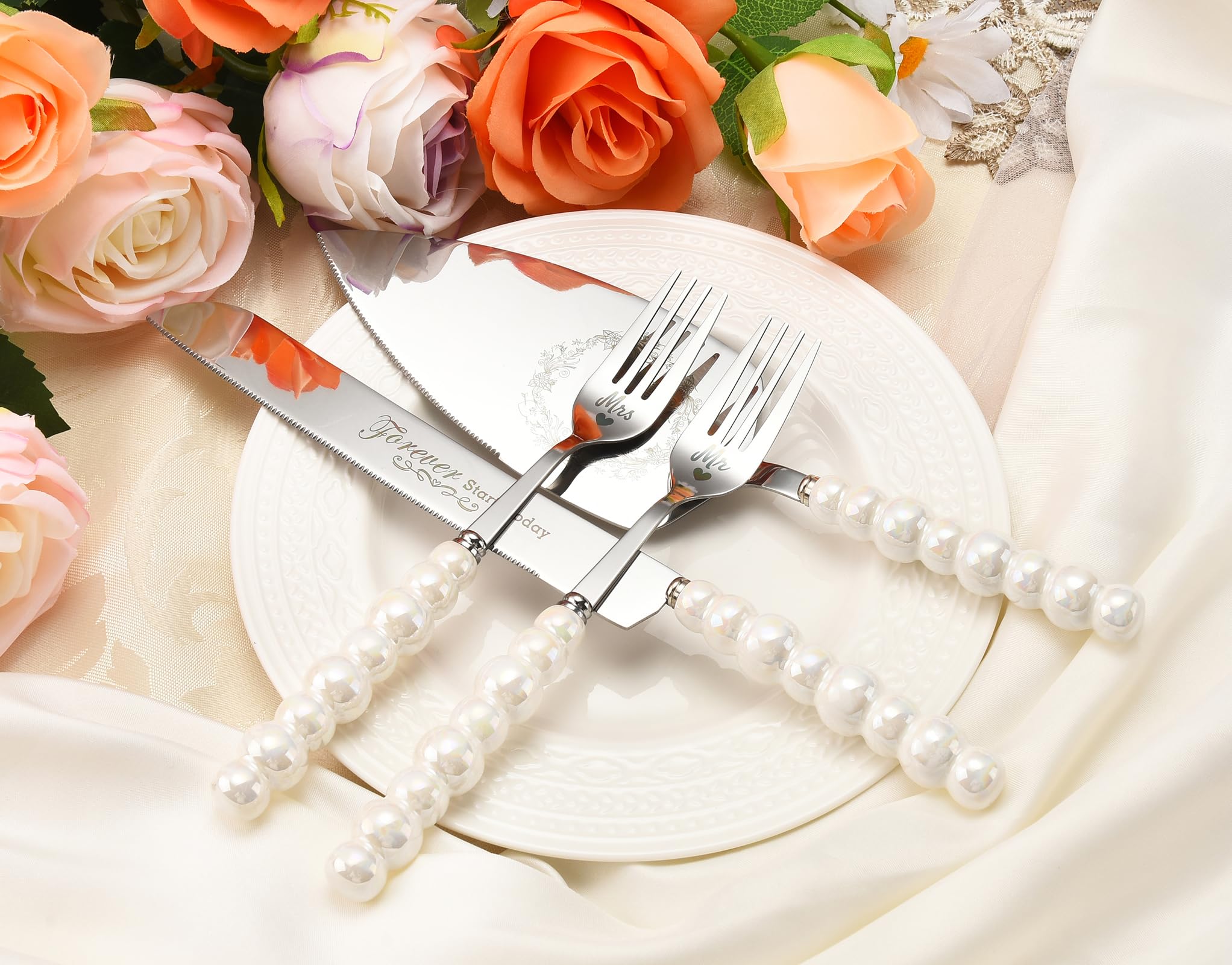BEKESIN ceramic-pearl-handle detail highlights luxury finish.
