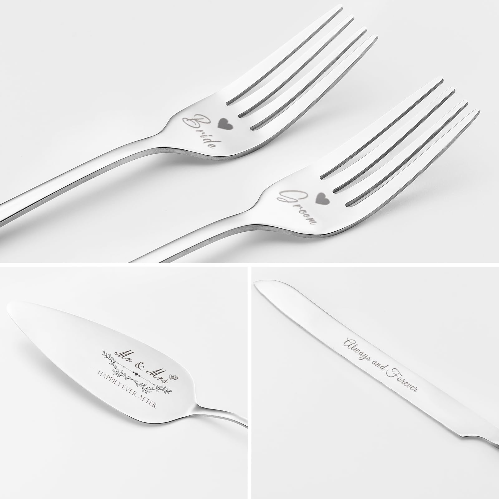 BEKESIN polished stainless steel cutting set shines on special occasions