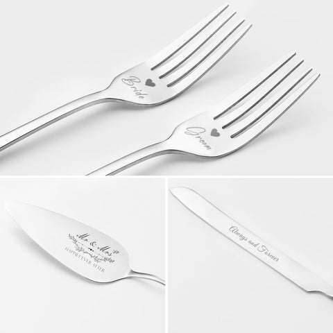 BEKESIN polished stainless steel cutting set shines on special occasions