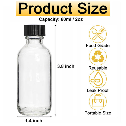 Bekith 2oz bottle with black cone cap for leak-proof storage.