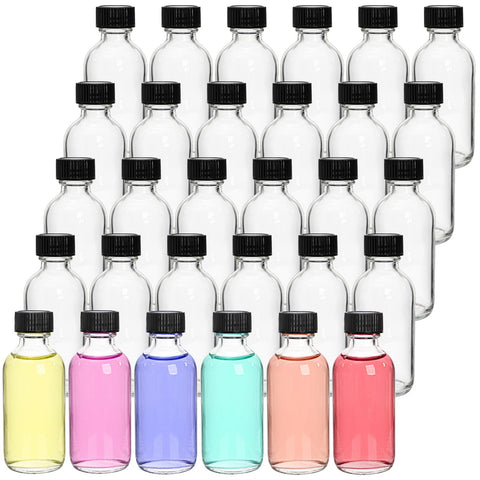 Bekith 2oz Boston-round glass bottle for oils and samples.