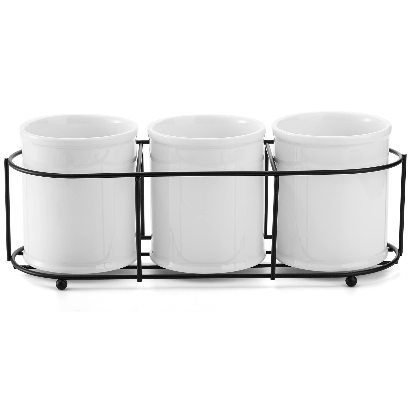 Bekith compact flatware organizer fits on small counters for tidy storage.