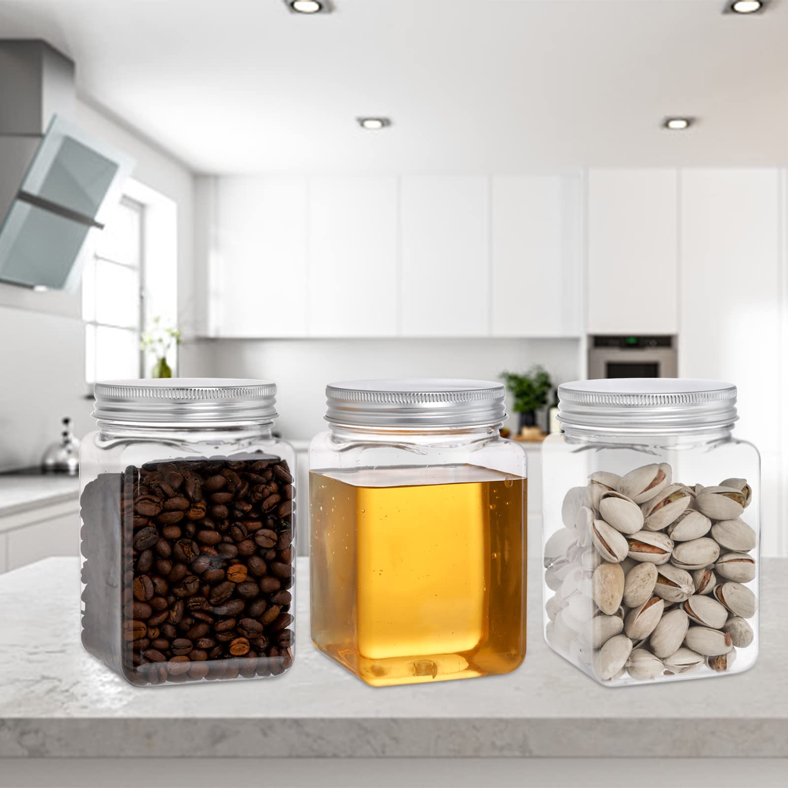 Bekith versatile jars for honey, jam, coffee, or snacks.
