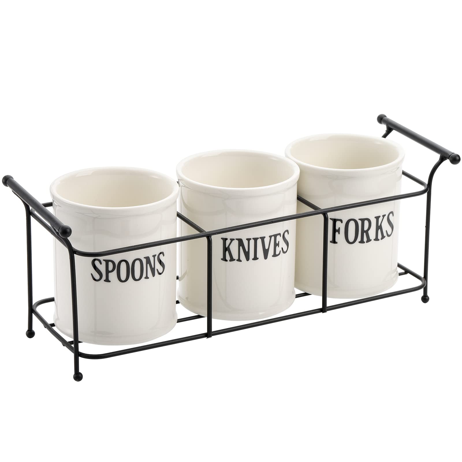 Bekith knife holder securely stores blades while adding a polished table-side look.