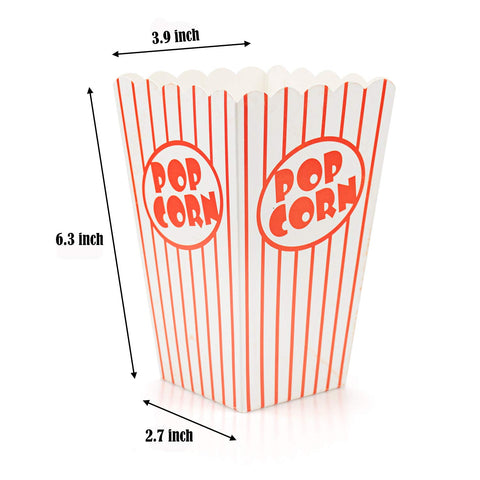 Bekith open-top popcorn box with easy-assembly design for movie nights