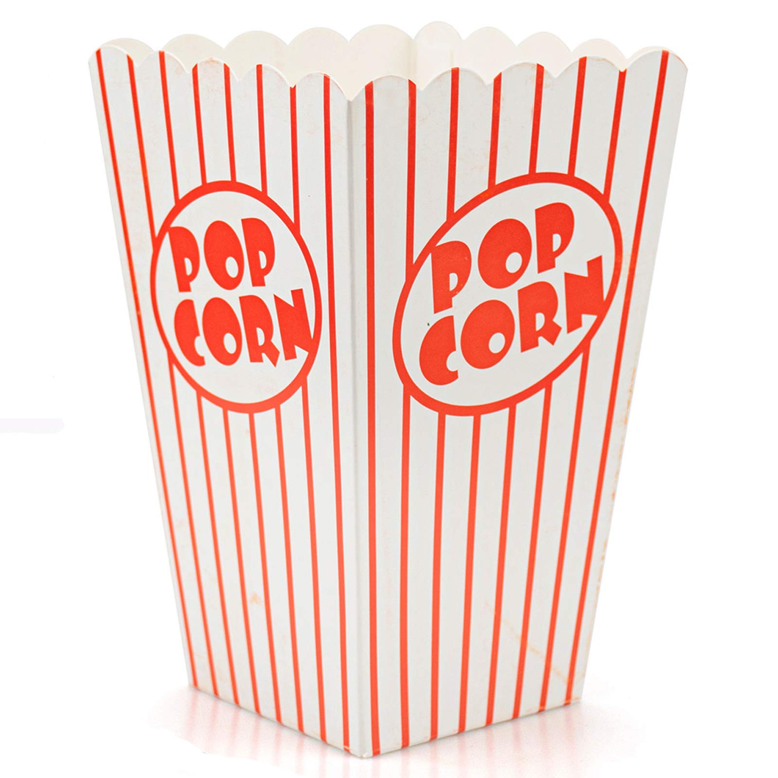 Bekith popcorn box striped red and white front view for home theater snacks