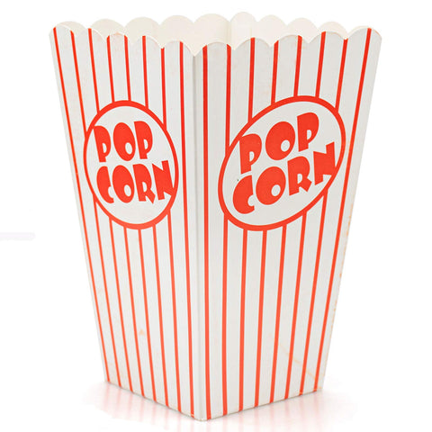 Bekith popcorn box striped red and white front view for home theater snacks