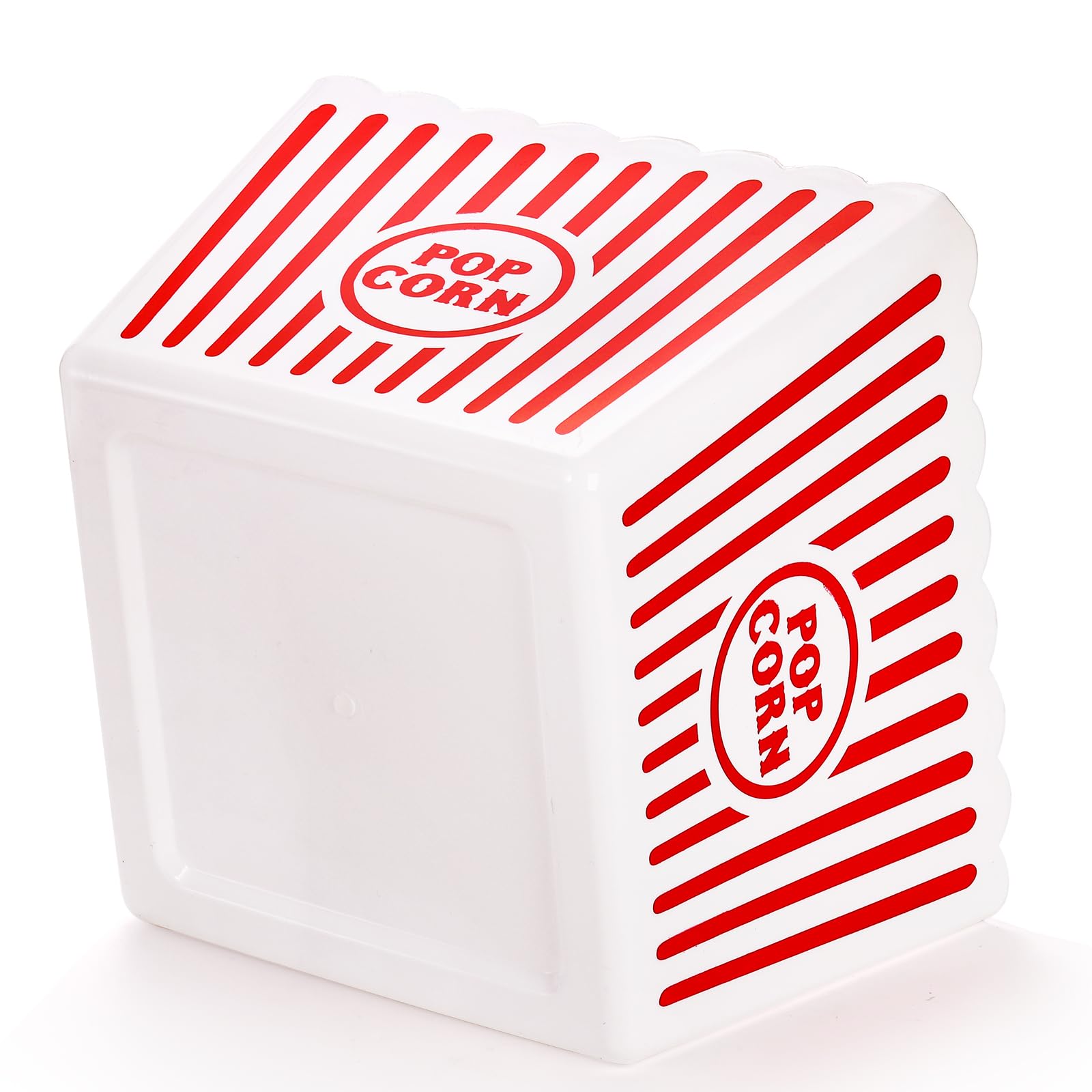 Bekith red-white striped popcorn buckets are easy to clean by hand