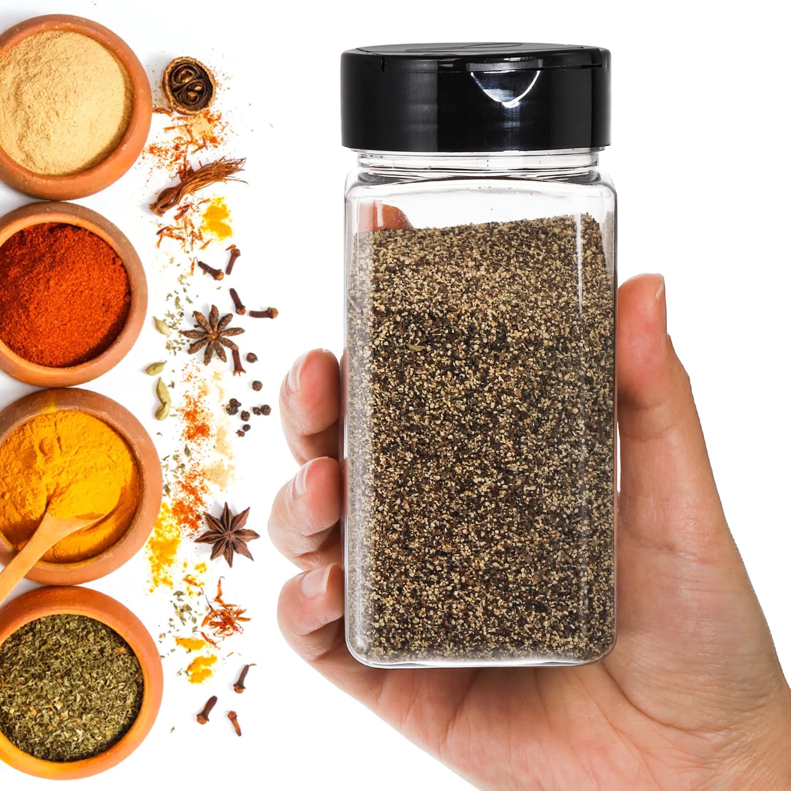 Bekith removable internal seal keeps contents fresh in each jar.