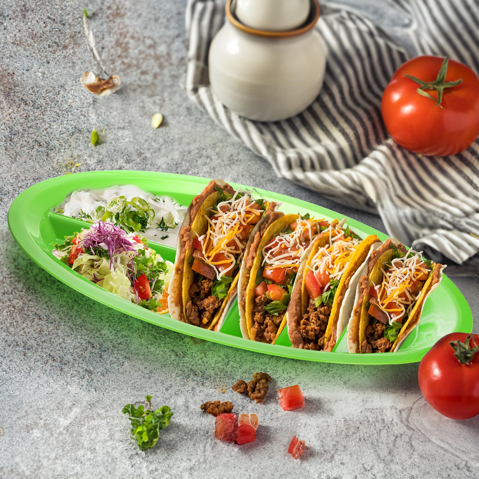 Bekith stackable design helps save kitchen space when storing.