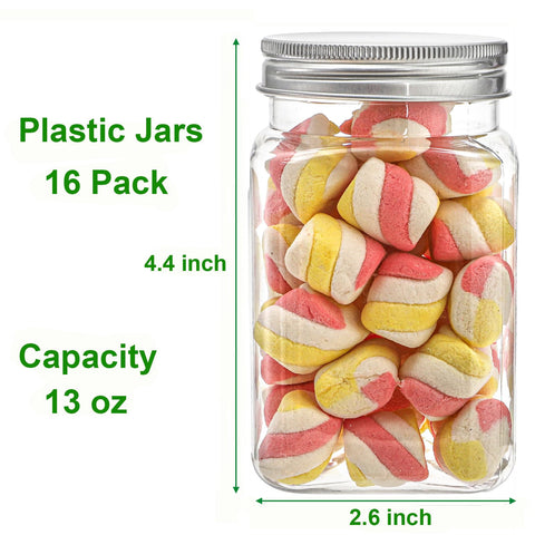 Bekith clear wide-mouth jars enable easy access to dry ingredients.