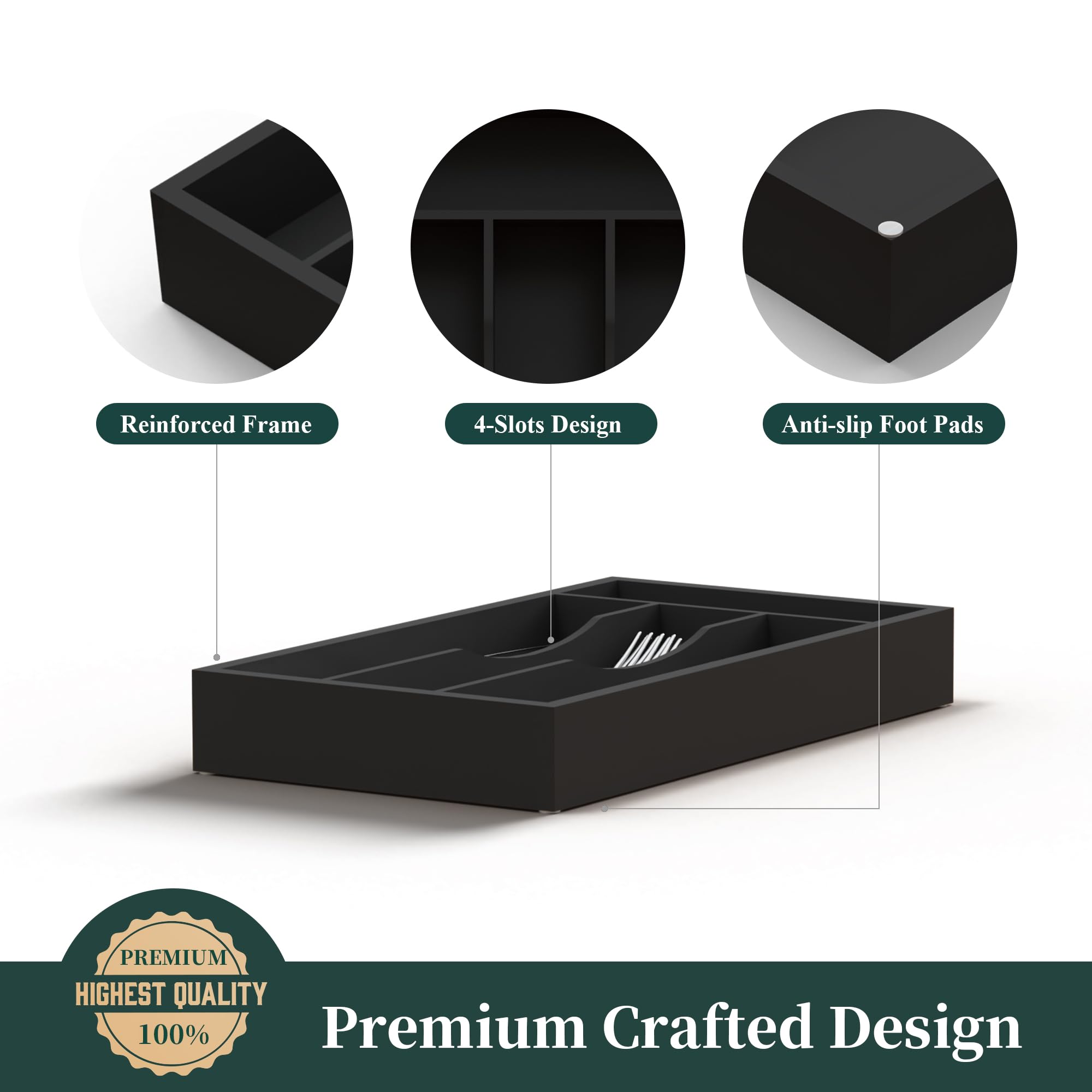 BEKVEM cutlery-tray compact fits slim drawers for neat organization