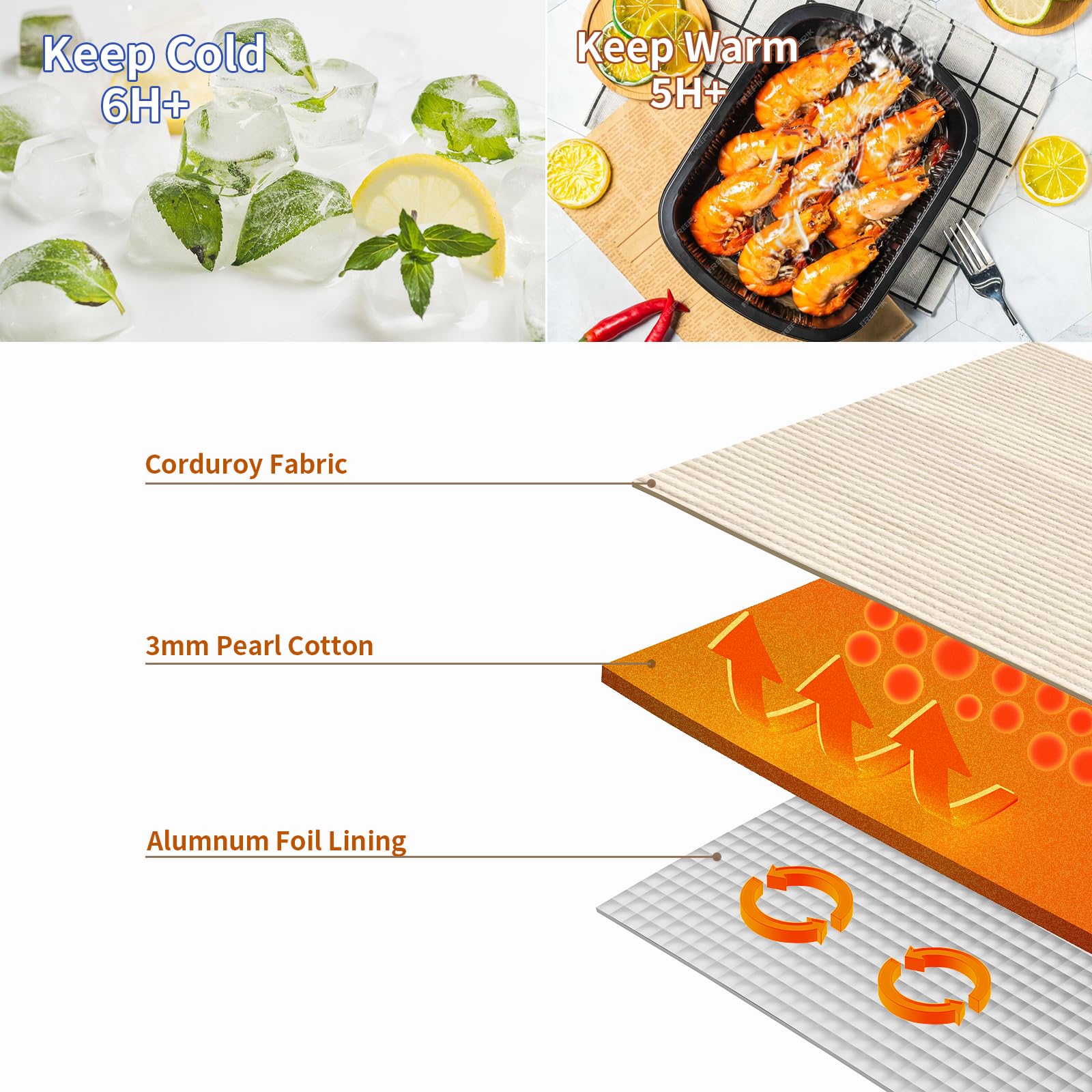 Belaven lunch bag coffee 15-can capacity accommodates meals and drinks.