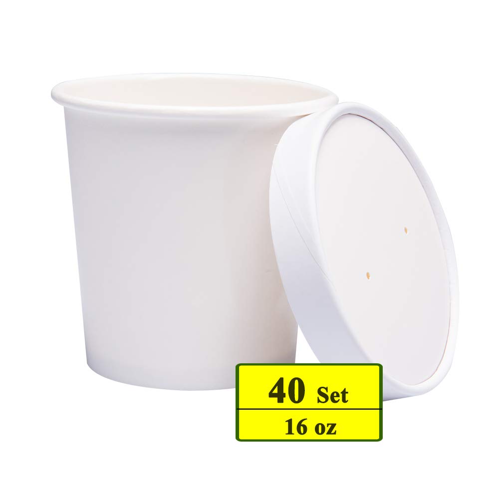 Belinlen ice cream cups with lids ideal for serving and freshness