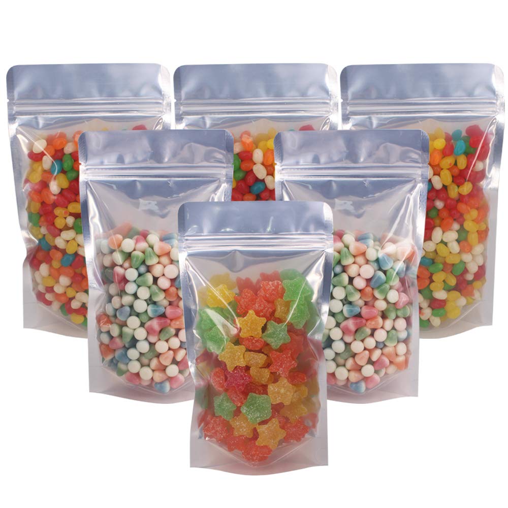 Belinlen stand-up pouch with clear front showing contents and visibility.