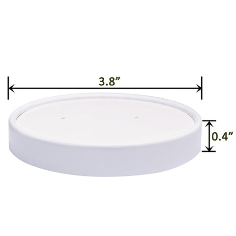 Belinlen white lid on light cream cup for elegant presentation