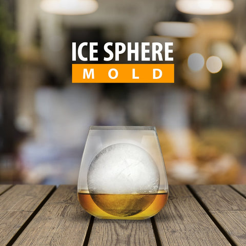 BELLA AMAZING stackable ice ball molds save freezer space while serving elegant cocktails.