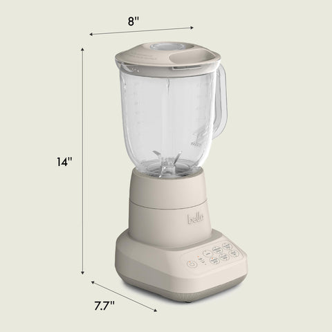 BELLA dishwasher-safe jar and lid for easy cleanup