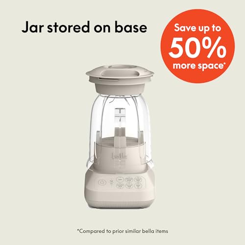 BELLA Flip and Store blender base with cord storage keeps counters tidy