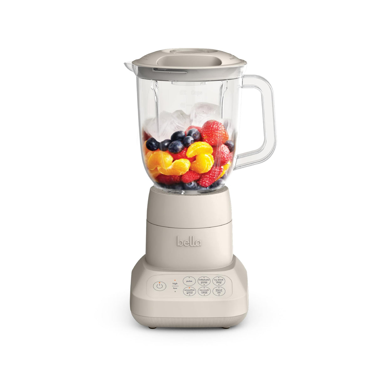 BELLA Flip and Store blender jar pitcher saves space for family blends