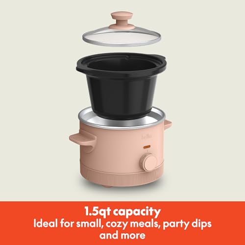 Bella slow cooker ceramic nonstick pot eases food release and cleanup