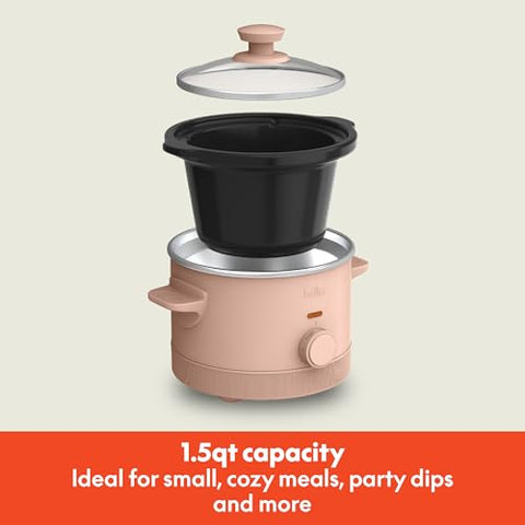Bella slow cooker ceramic nonstick pot eases food release and cleanup