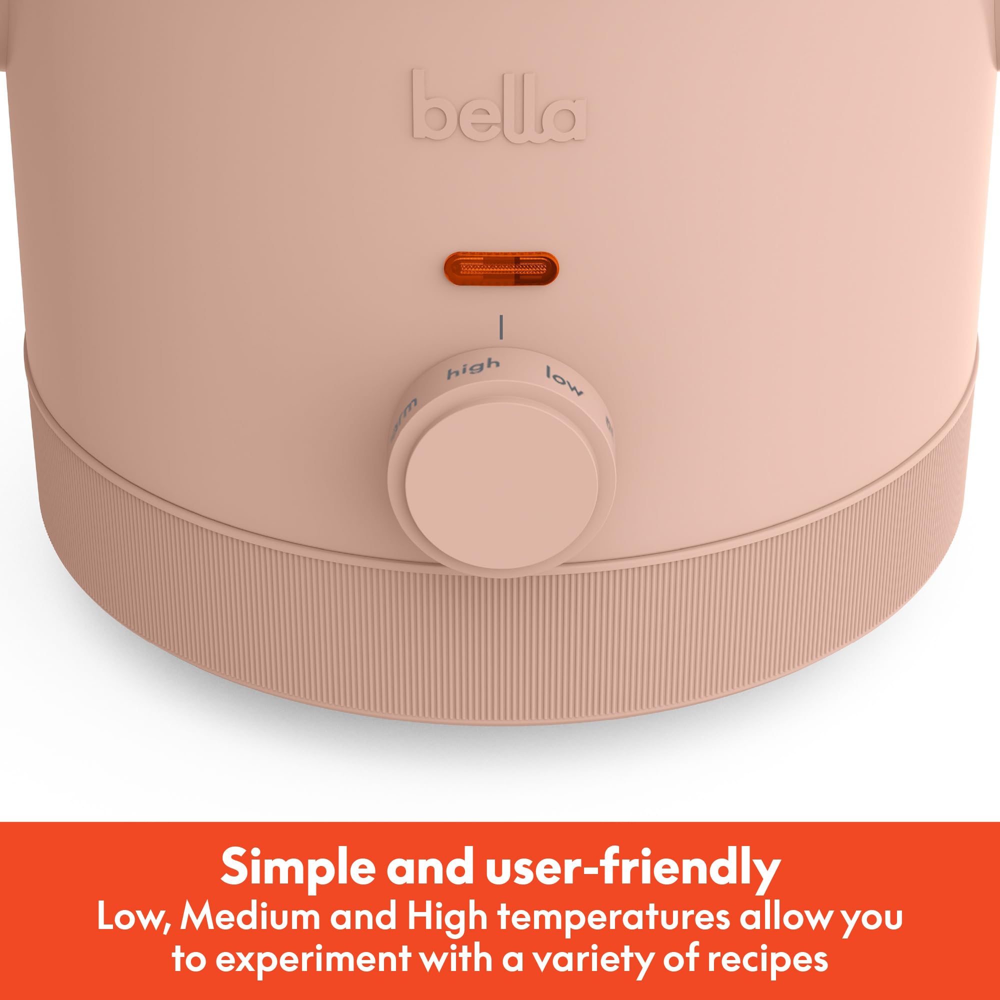Bella slow cooker with tempered glass lid lets you monitor meals
