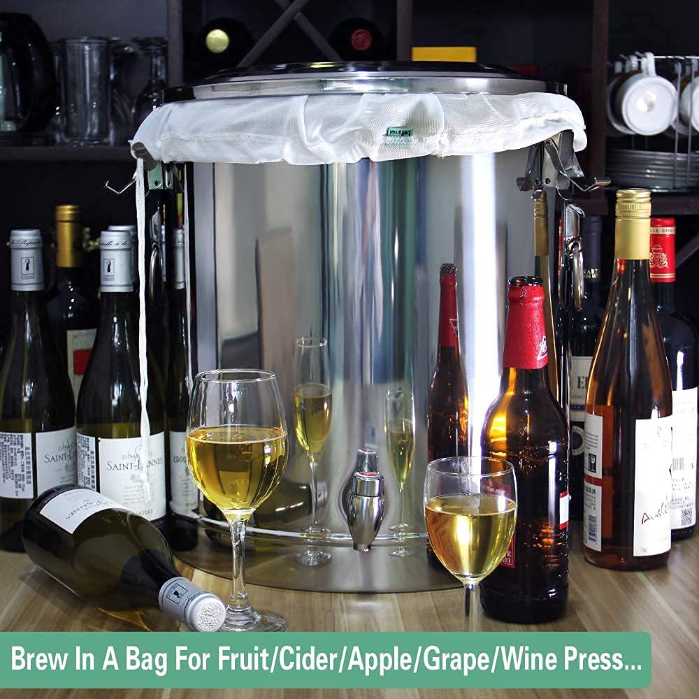 Bellamei Brew Bags ideal for cider, juice, or cold brew filtration.