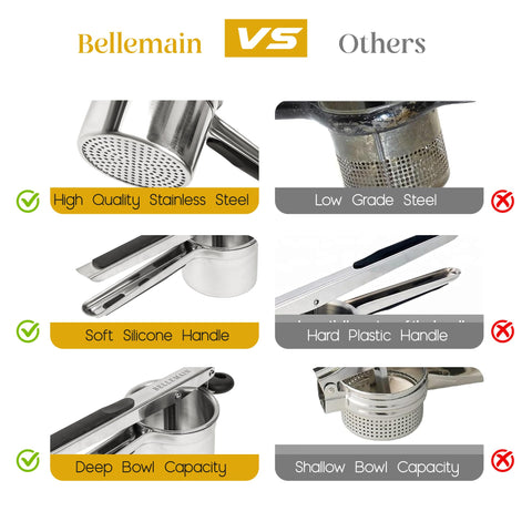 Bellemain ricer with 15 oz capacity for batches