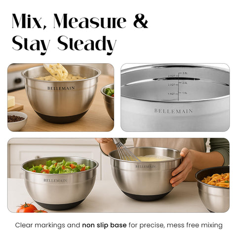Bellemain 5-quart bowl suitable for large batches and leftovers