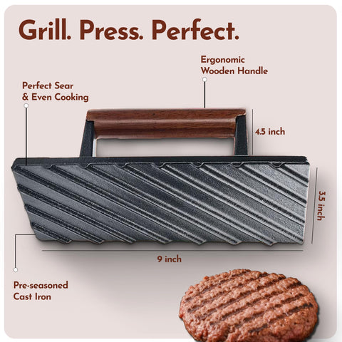 Bellemain bacon press equalized-pressure supports faster, uniform browning